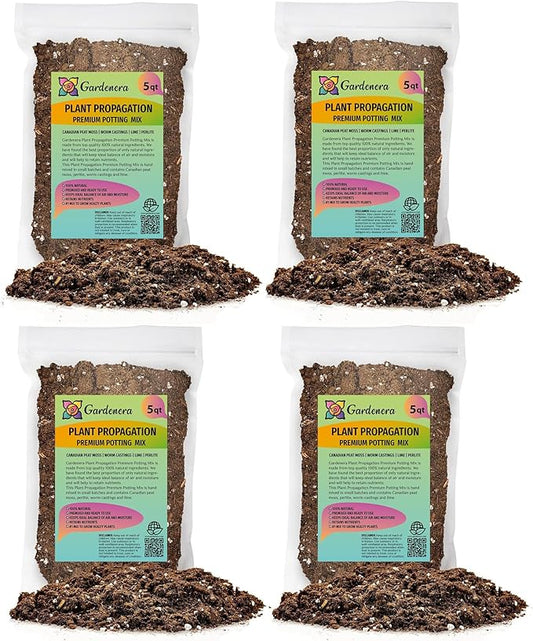 Organic Plant Propagation Premium Potting Mix - Achieve Ideal Air and Moisture Balance - 20 Quart