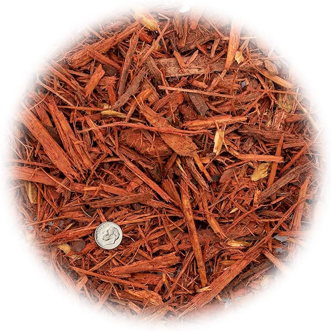 Red Mulch - Retain Moisture and Promote Healthy Root Growth in Your Landscape - 4 QUARTS