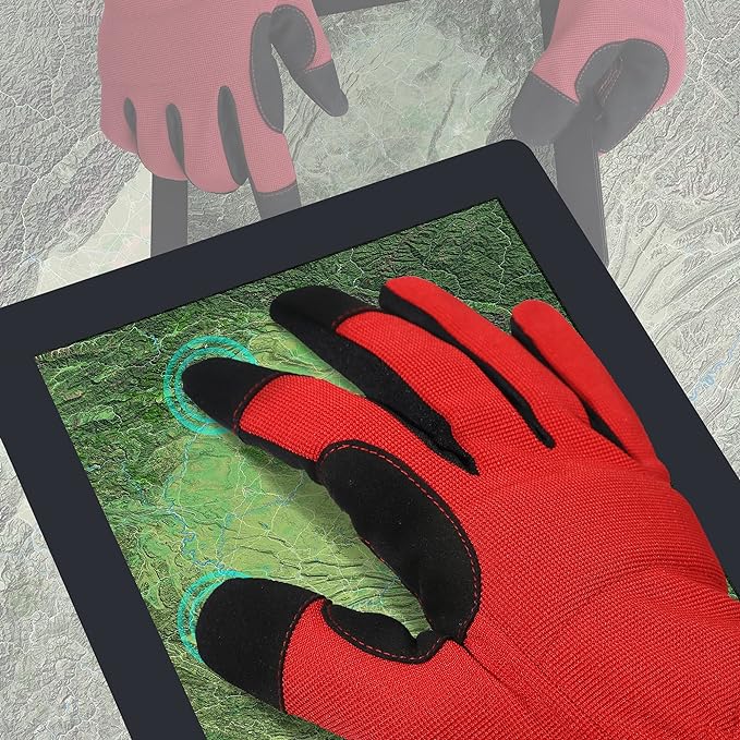 DULFINE High Performance Work Gloves For Men(3 Pairs Pack), High Dexterity Touch Screen For Multipurpose,Excellent Grip (Medium)