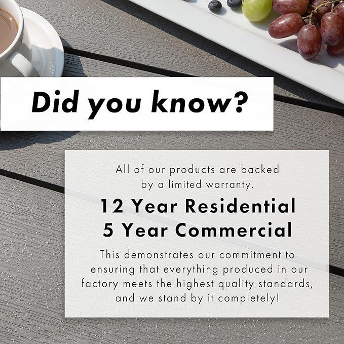 highwood Hometown Picnic Table, 6 Foot, Black