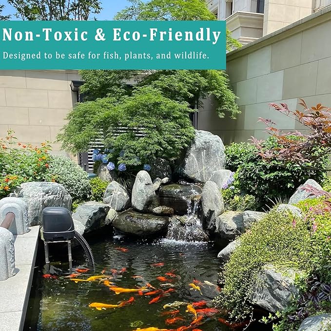 Pond Hose ID 1” × 10ft Black Corrugated Flexible Reinforced PVC Hose Vinyl Tubing for Pond Pump Fountain Garden Waterfall, Non-toxic & Kinkproof, with 2 clamps