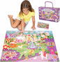 BONNYCO Giant Floor Puzzles for Kids of Fantasy Castle with 48 Large Pieces. Jumbo Puzzle 36.2 x 24.4 in, Gifts for Girls and Boys, Educational Kids Toys Ages 2-8