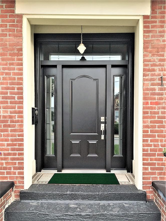 Profile Rubber Door Mat, 47x31inch, Heavy Duty, Entrance Doormat, Indoor and Outdoor, Waterproof, Easy Clean Shoe Scraper, Home Rug Welcome Mats for Entryway, Patio, Porch, Green