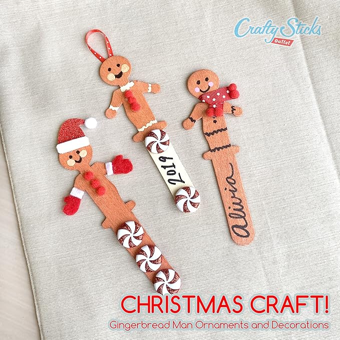 300 Pack Wooden People Craft Sticks, 5.25" Popsicle Stick Figures