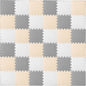 ProSource Foam Puzzle Floor Play Mat for Kids and Babies with Solid Colors, 36 or 16 Interlocking Tiles with Borders, White/Grey/Beige