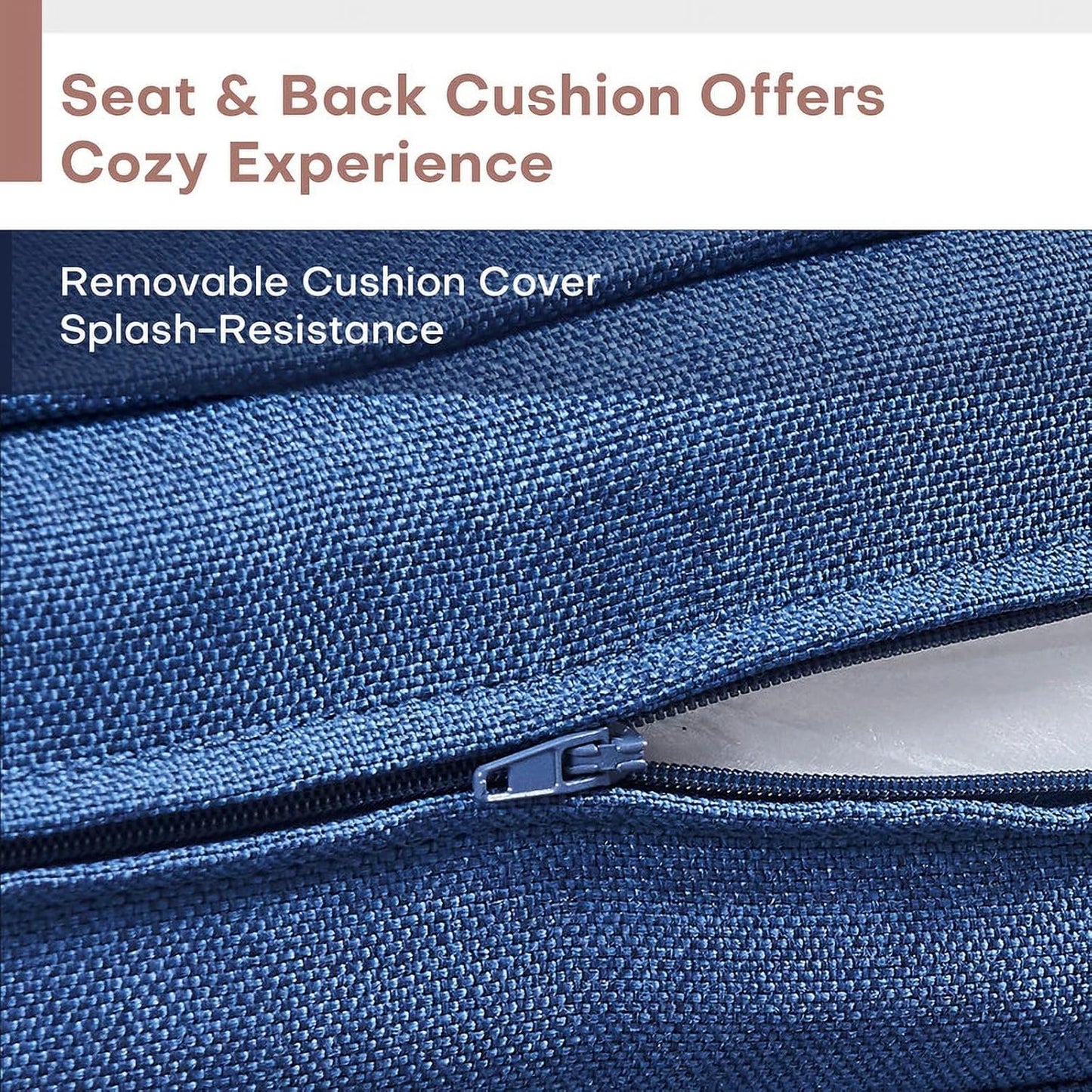 HUMMUH Outdoor Swivel Chairs,PE Wicker Patio Furniture Rocker Glider Chairs for Porch Balcony Deck Garden