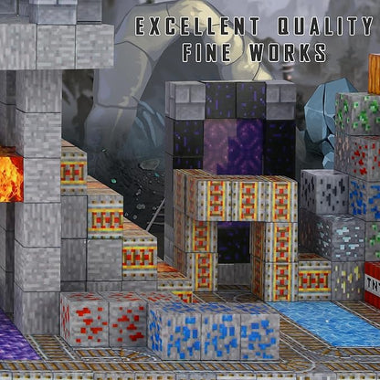 Magnetic Blocks 100PCS - STEM Building Toys for Kids Ages 3+, Sensory Montessori Educational Construction Cubes - Christmas Birthday Gifts for Toddler Boys & Girls (Mine)