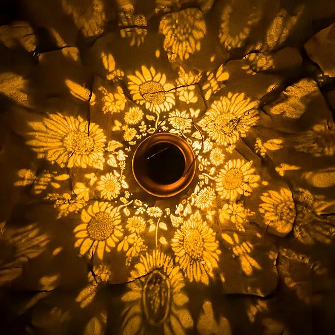 Solar Lanterns Outdoor Waterproof, Sunflower Gifts for Women Grandma Mom, Hanging Solar Lights for Backyard Porch Patio Table Yard Balcony Lawn Pathway, Mothers Day Gifts