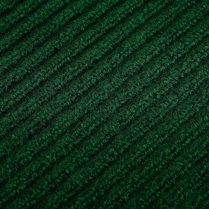 Profile Rubber Door Mat, 60x35inch, Heavy Duty, Entrance Doormat, Indoor and Outdoor, Waterproof, Easy Clean Shoe Scraper, Home Rug Welcome Mats for Entryway, Patio, Porch, Green