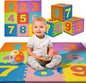 TOYVELT Foam Play Mat for Baby Kids 12x12-10 Interlocking Foam Puzzle Floor Mat Tiles EVA Non Toxic for Crawling, Exercise, Playroom, Play Area, Baby Nursery - Numbers