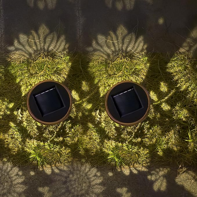 4 Pack Sunflower Solar Pathway Lights - Outdoor Waterproof Garden Decor, Pathway Landscape Lights for Backyard Patio Path Yard Lawn Walkway