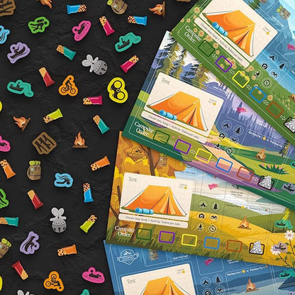 Bear Mountain Camping Adventure Board Game | Family Game for Young Camping Fans and Adults | Easy to Learn | Ages 10+ | for 1-4 Players | Perfect for Outdoor Enthusiasts