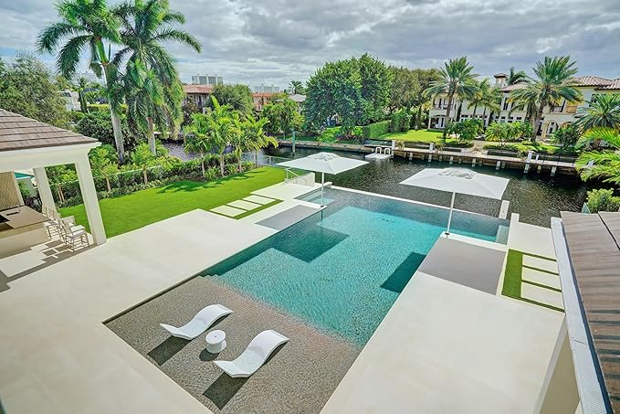 Ledge Lounger - Signature Chaise - Inside Pool & Sun Shelf Lounge Chair - Designed for Shallow Shelves Up to 9” - Compatible with All Pool Types - Poolside & Sun Deck Tanning - Set of 2 - White