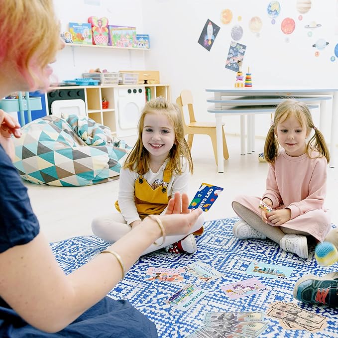 Fake Credit Cards for Kids, Play Credit Cards Pretend Debit Credit Cards for Girls and Boys, Driver's License, Membership Play Cards, Fake Toy Cards 12pcs