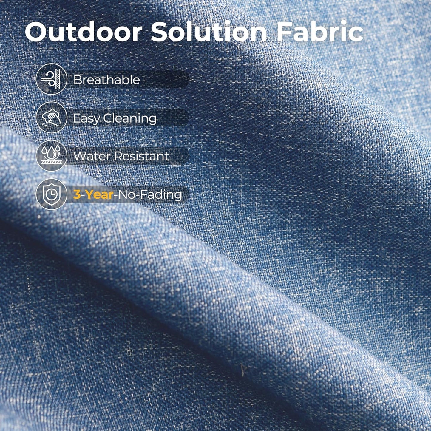 HOOOWOOO Outdoor Sectional Patio Furniture Set with Fire Pit Table,13 Pieces Wicker Conversation Sets L Shaped Couch,Extra Deep Out Door Sofa Outside Furniture with Swivel Chairs Ottoman,Denim Blue