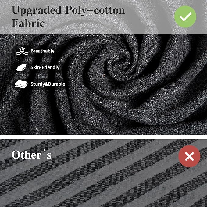 SUNCREAT Extra Large Double Hanging Hammock for Camping, Hammocks for Outside 2 Person Heavy Duty, Dark Gray with Tassels