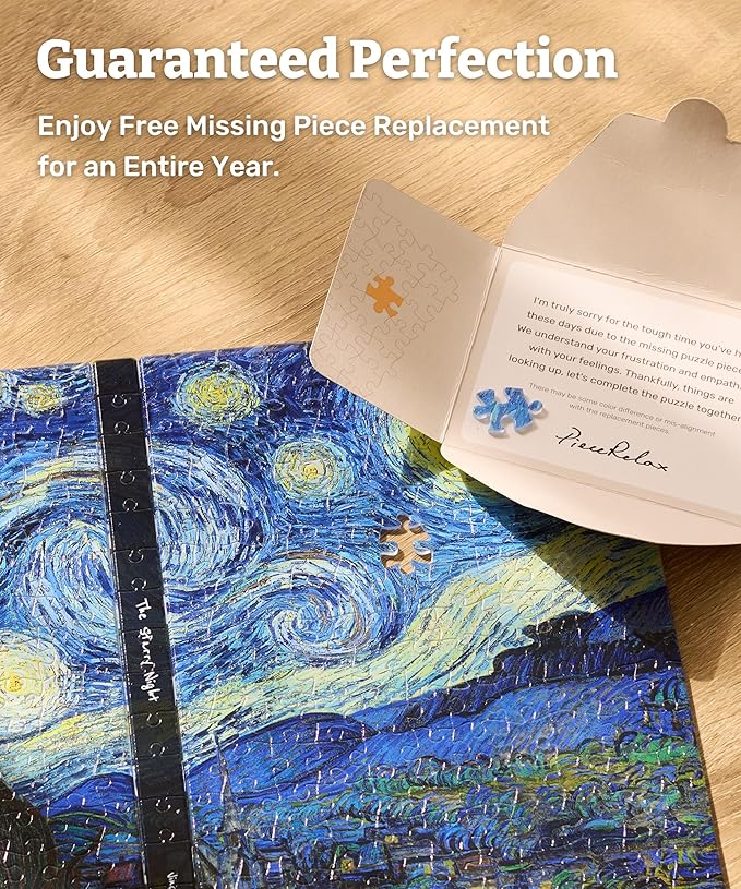 PieceRelax A5 Puzzle Journal 329 Plastic Pieces for Adults - Katsushika Hokusai - The Great Wave - Book Cover & Notebook, Unique Puzzle Gift, Jigsaw Artwork [YA1066]