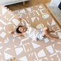 Lillefolk Baby Play Mat for Floor – 6x6ft Terracotta | Soft Non Toxic Premium EVA Foam Tiles for Tummy Time, Crawling & Playroom – Waterproof Interlocking Floor Mat for Babies & Toddlers (9 Tiles)