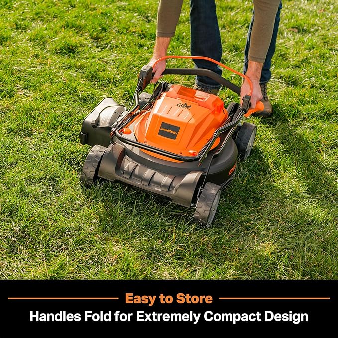 LawnMaster CLMF4819X 19-inch Brushless Cordless Mower with 2X24V MAX* 4.0Ah Battery and a Dual Charger 6 Cutting Position