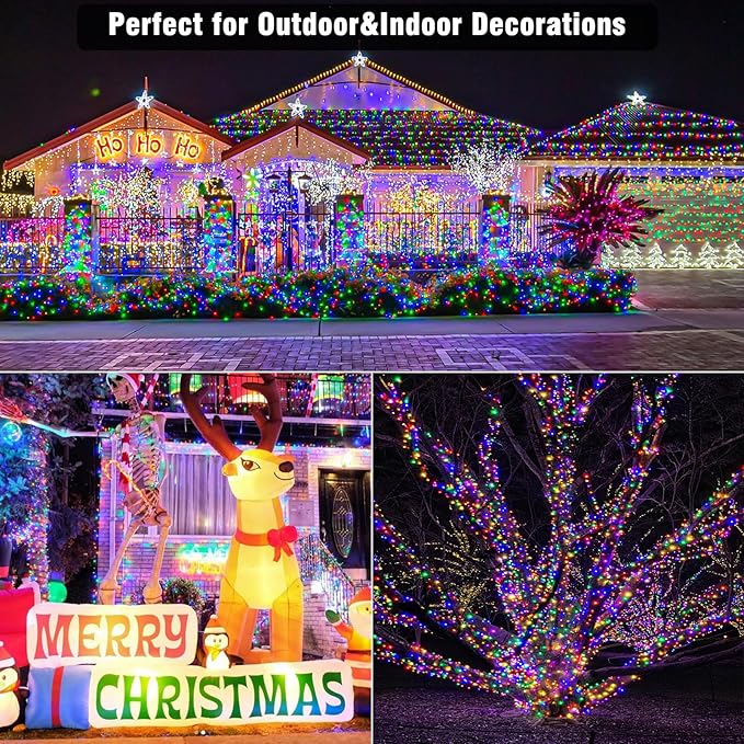 66ft Easter Lights Outdoor Waterproof, 200 LED Pastel Lights for Easter Clear Wire with 8 Modes, Plug in Pastel Fairy String Light for Indoor Outdoor Tree Spring Home Party Garden Decorations