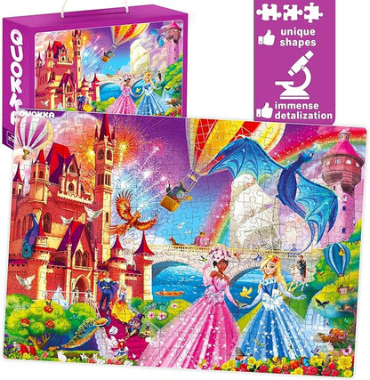 QUOKKA 300 Pieces Puzzles for Kids Ages 10-12 - 3X Set Floor Jigsaw Puzzles for 8-10 yo - Toy for Learning Unicorn – Jigsaw Educational Game for Adult Family Boy and Girl