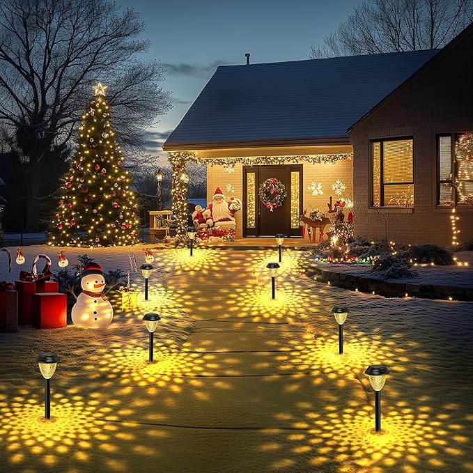 SOLPEX Solar Lights for Outside,10 Pack Solar Lights Outdoor Waterproof,Warm White Outdoor Solar Lights for Yard,Garden,Pathway,Patio and Landscape Lighting Decor