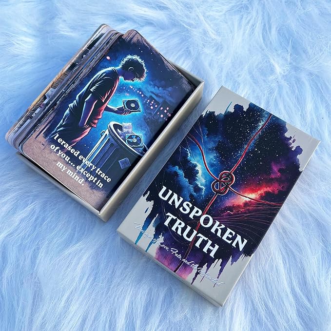 DPEHAKMK Unspoken Truth Oracle Deck, Oracle Cards for Beginners, 54 Card Deck Love Relationship and Shadow Work Oracle Cards for Love, Breakups, Inner Healing & Emotional Clarity