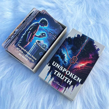 DPEHAKMK Unspoken Truth Oracle Deck, Oracle Cards for Beginners, 54 Card Deck Love Relationship and Shadow Work Oracle Cards for Love, Breakups, Inner Healing & Emotional Clarity