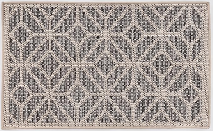 Rugshop Contemporary Geometric Indoor/Outdoor Area Rug 2' X 3' Blue