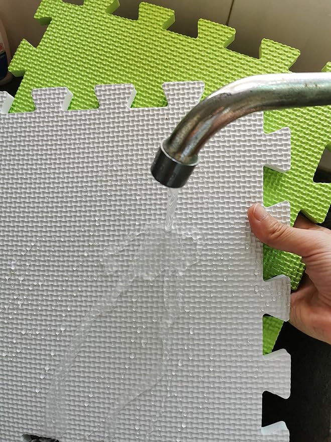 YIMINYUER® 20 Tiles (30cm×30cm×1cm Each Tile) Baby Soft Puzzle Play Mats, Kids Thick EVA Foam Floor, Toddlers & Children's Soft Interlocking Mat R06G301020