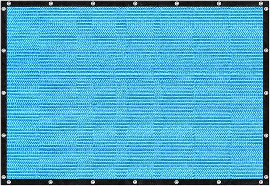 VICLLAX Shade Fabric Sun Shade Cloth with Every 2 FT Grommets for Patio Garden Pergola Cover Canopy 7x7 FT, Mixed Turquoise