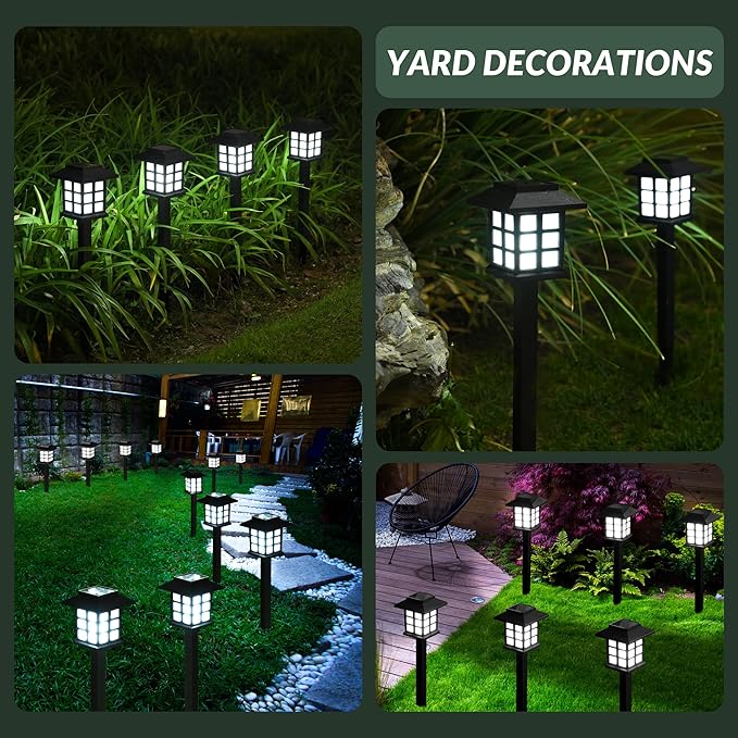 SOLPEX Solar Outdoor Lights,12 Pack Solar Path Lights, Solar Walkway Lights Outdoor, Solar Garden Lights, Solar Pathway Lights Outdoor Waterproof for Garden, Yard, Landscape and Driveway(Cold White)