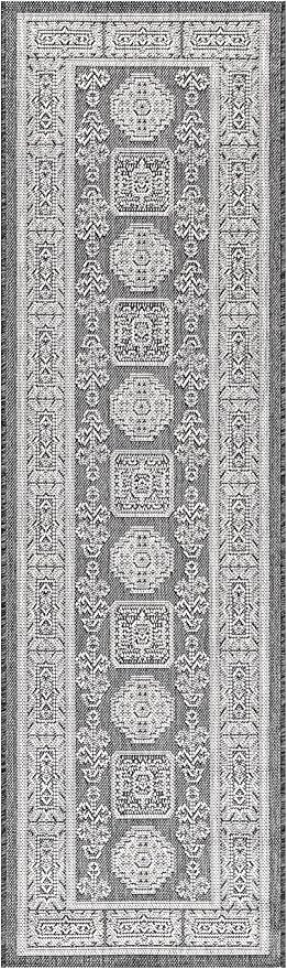 Keen Home Design Terrace Outdoor Runner Rug - 2x8 Washable Indoor/Outdoor Rug for Patio, Kitchen, Balcony, Beach, Garden, Deck and Porch, Size: 2'2"x7'7"