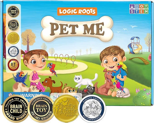 Pet Me Multiplication and Division Game - Fun Math Board Game for 5 - 9 Year Olds, Easy Start STEM Toy, Perfect Educational Gift for Kids (Girls & Boys), Homeschoolers, Grade 1 and Up