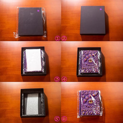 3D Dragon Eye Embossed Journal,Resin Engraving Notebook,Dnd notebook for Dragon Lovers ，Blank Paper,Hardcover Travel Notepad for Writing,Sketchbook,Collection,Gift,Decoration A4 and A5 Size