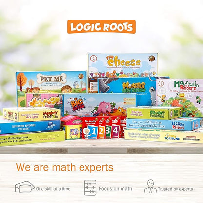 Addition Games - Pack of 2, Mountain Raiders and Ocean Raiders, Math Board Games and STEM Toys for 5- 9 Year Olds, Educational Gift for Kids, Homeschoolers, Kindergarten and Up