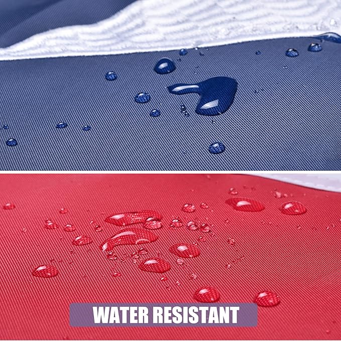 Texas State Flag 4x6 Ft, Deluxe Embroidered Heavy Duty Polyester Durable TX Outside Flags, Indoor/Outdoor, Sewn Stripes and Brass Grommets