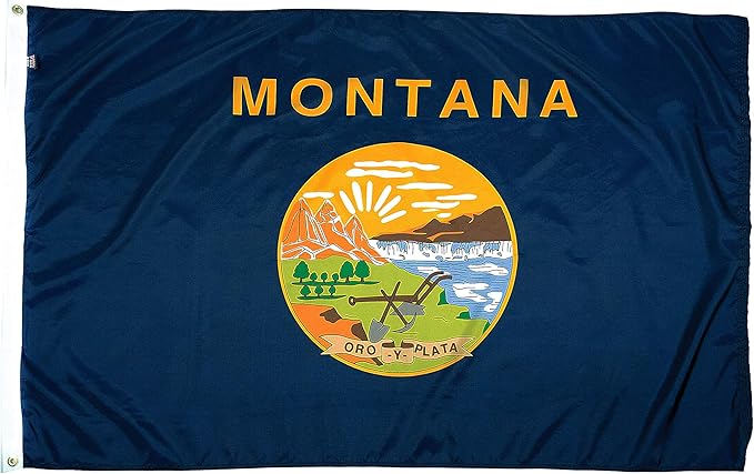 FlagSource Montana Nylon State Flag, Made in the USA, 3x5'