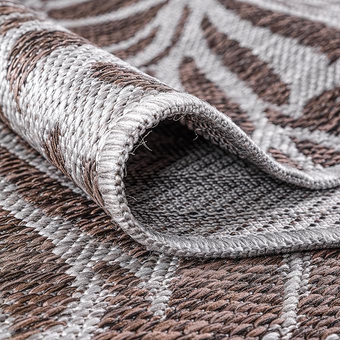 Keen Home Design Terrace Outdoor Area Rug - 8x10 Washable Indoor/Outdoor Rug for Patio, Kitchen, Balcony, Beach, Garden, Deck and Porch, Size: 7'7"x10'