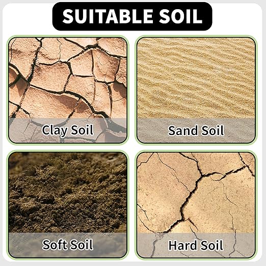 TCBWFY 3x24 Inch Auger Drill Bit for Planting,Easy Planter Garden Auger for Bulbs, Bedding Plants & Post Holes - Compatible with 3/8" Hex Drive