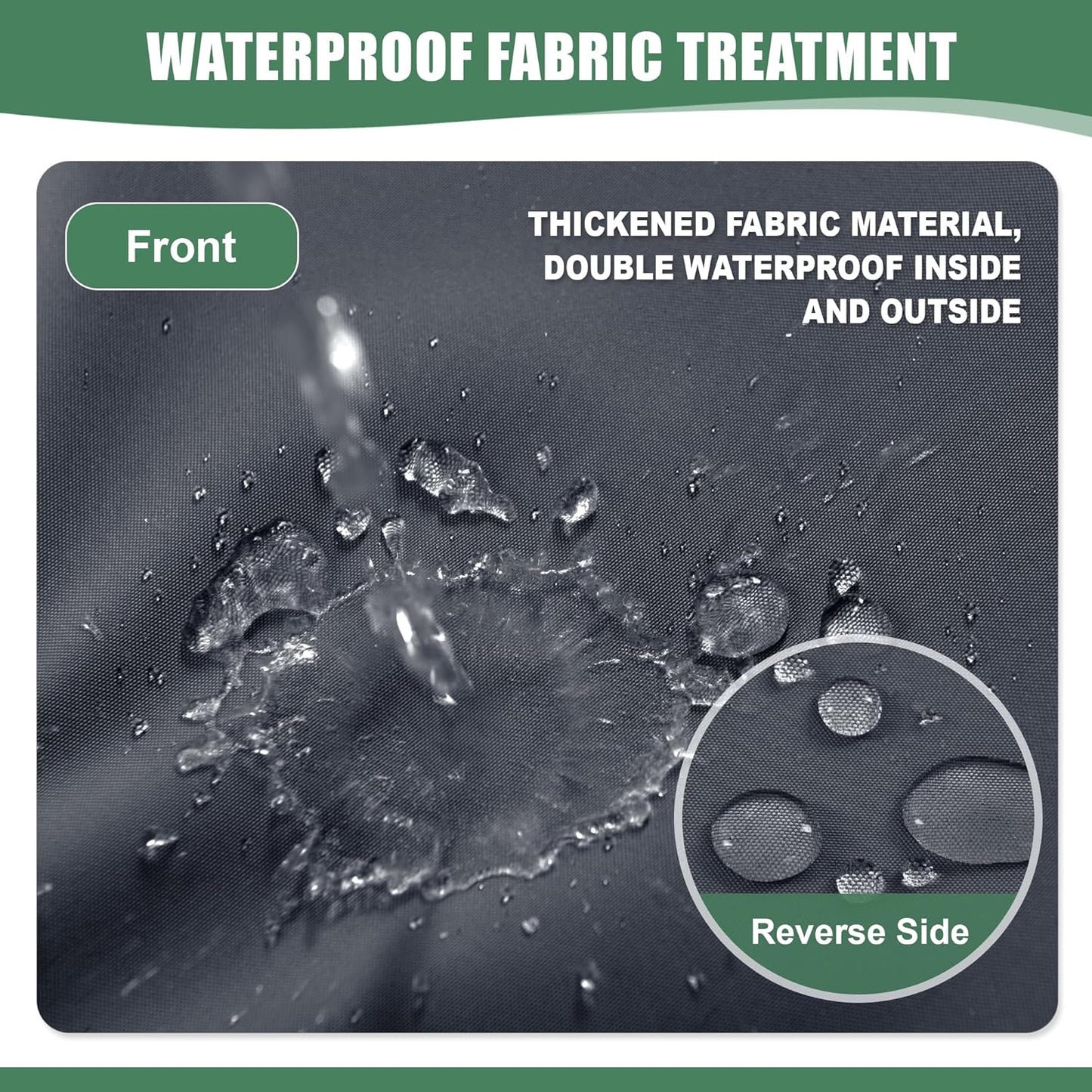 Chaise Lounge Cushions Outdoor - Waterproof and Fade Resistant Sun Lounger Replacement Cushions - Patio Lounger Pads with Removable Cover for Pool, Deck, Lawn, 72 x 21 x 3 Inch, Dark Grey