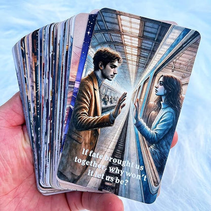 DPEHAKMK Unspoken Truth Oracle Deck, Oracle Cards for Beginners, 54 Card Deck Love Relationship and Shadow Work Oracle Cards for Love, Breakups, Inner Healing & Emotional Clarity