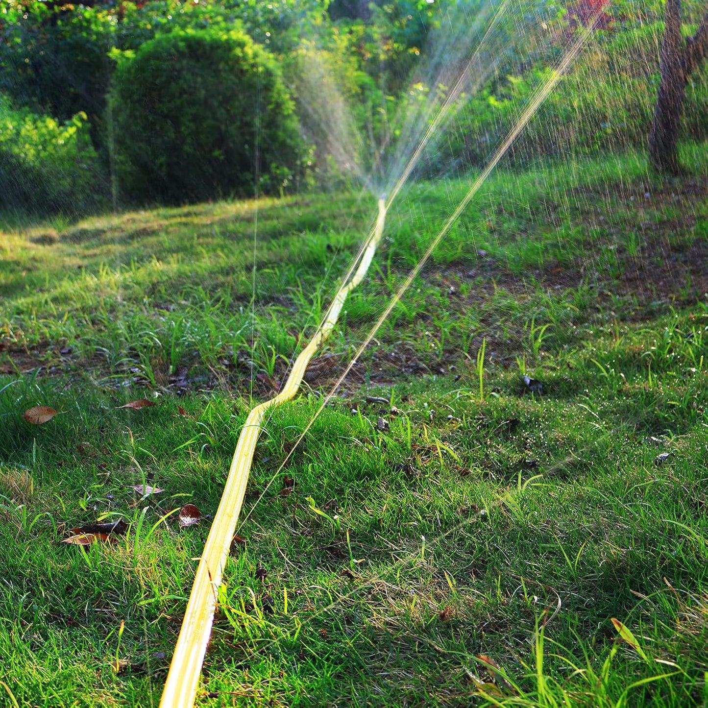 Sprinkler Hose 15 ft 3-Pack, Flexible Short Sprinklers Soaker Hose for Yard, Lawn Drip Irrigation Hose System for Garden Watering (15 ft 3-Pack)