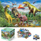 Jumbo Floor Puzzle for Kids,48 Piece Volcano Dinosaur Large Jigsaw Puzzles, Fun Educational Toy for Toddlers Ages 3-5,Preschool Learning Gift for Boy Girl Ages 4-8