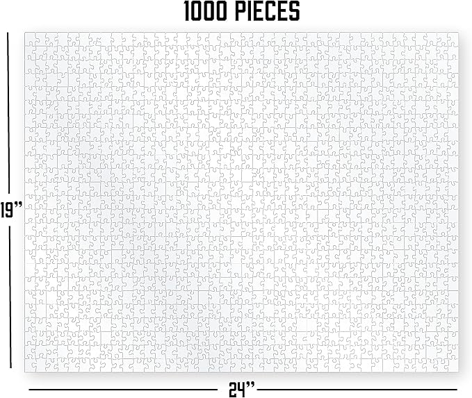 The Clearly Impossible Puzzle 100, 200, 500, 1000 Pieces Hard Puzzle for Adults Cool Difficult Puzzles Clear Hardest Puzzle - Difficult Funny Puzzle for Adults (1000 Piece)