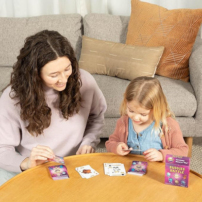 Celestial Buddies Card Game 4 Pack - Galactic Go Fish, Match Made In Heaven, Found in Space, and Buddies Battle | Space-Themed Fun Educational Fun for Kids | STEM Learning, Planets & Space Exploration