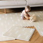 Baby Play Mat for Floor – 6x8ft Old White | Soft Non Toxic Premium EVA Foam Tiles for Tummy Time, Crawling & Playroom – Waterproof Interlocking Floor Mat for Babies & Toddlers by Lillefolk (12 Tiles)