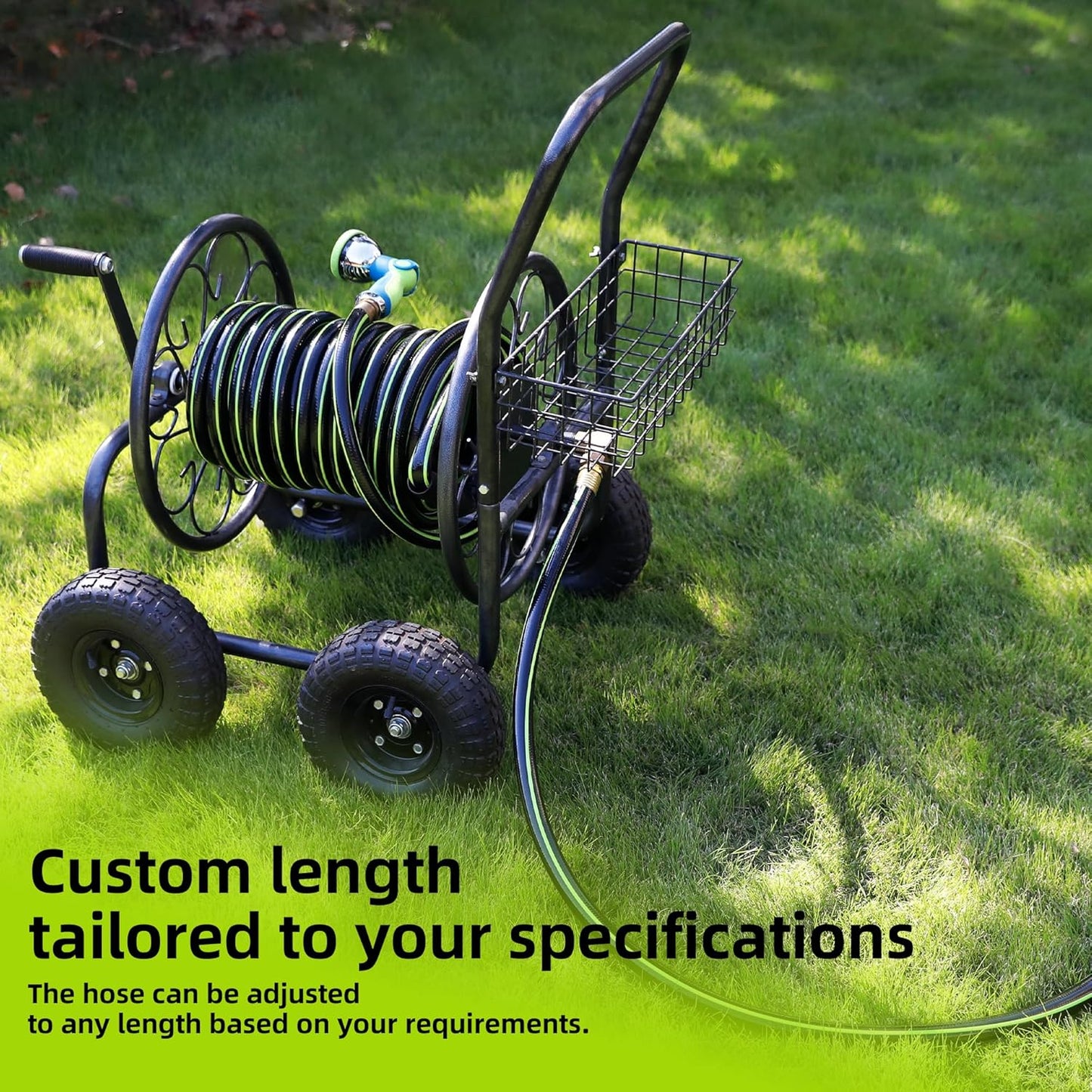 Worth Leader Garden Hose 3/4 in. x 25 ft. -No Kink, Flexible, Leakproof, Male/Female -Heavy Duty Durable 5 Layers PVC Rubber Lightweight Water Pipe for Gardening, Agriculture & Lawn Care -500PSI Burst