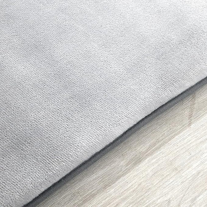 BALAPET Thick Memory Foam 74x50 Play Mat for Playpen, Super Soft Velvet Portable Baby Playpen Mat for Kids Toddler Crawling and Play, Non-Slip Bottom Playmat, Grey