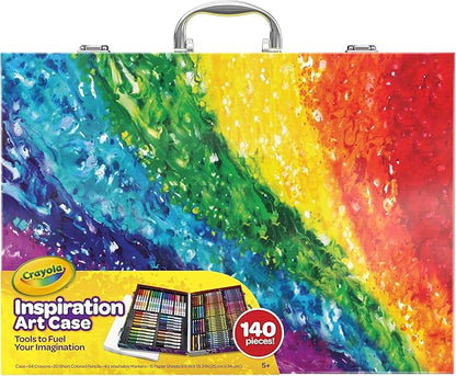 Crayola Inspiration Art Case Space Coloring Set (140pcs), Art Kit for Kids, Crayons, Markers, Pencils, Holiday & Christmas Gift for Boys & Girls, Ages 5, 6, 7 [Amazon Exclusive]